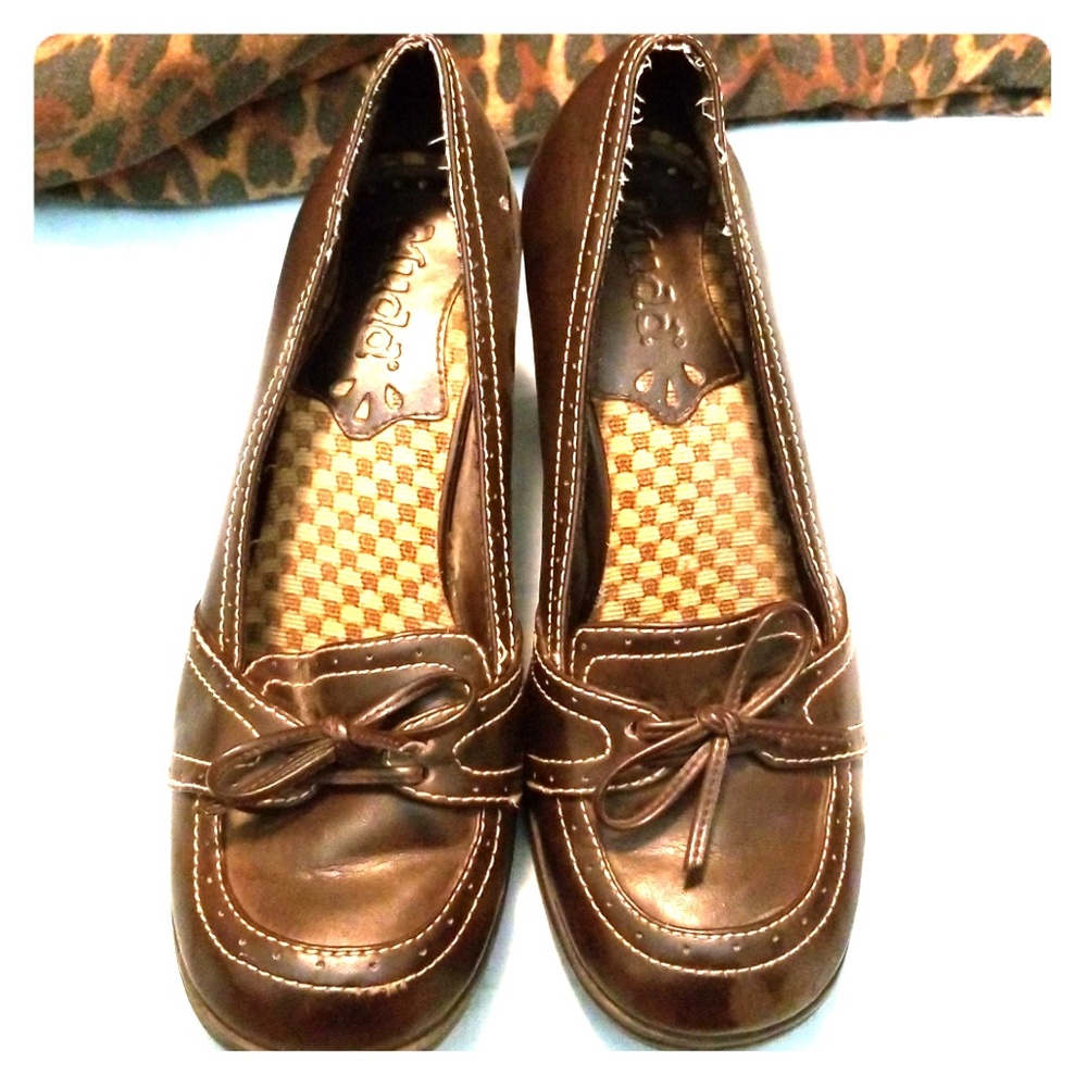 Brown Chunky Heels